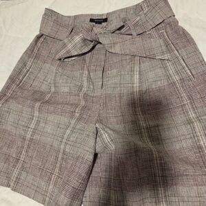 Plaid High-Waisted Shorts